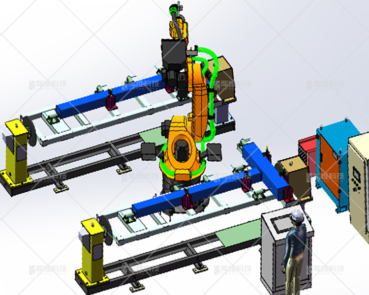 焊接<a href='http://m.topsms.com.cn' target='_blank'><u>機器人工作站</u></a>布局